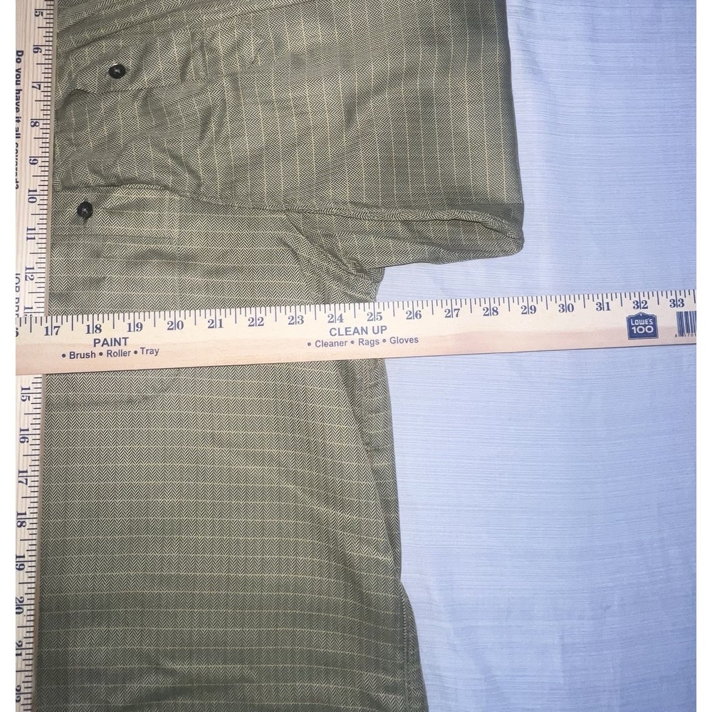 Men's Saks, Fifth Avenue, Long Sleeve Button Down Shirt Size XL Green - Picture 5 of 16